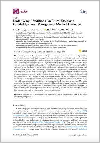 Under What Conditions Do Rules-Based and Capability-Based Management Modes Dominate?